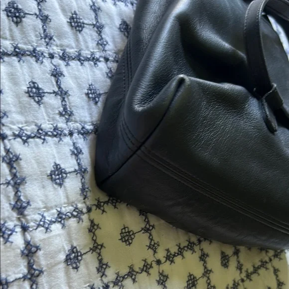 Coach Leather Backpack with Gold Buckle - Picture 4 of 14